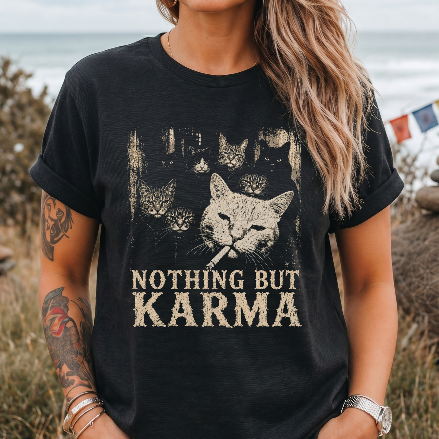 Nothing But Karma Cat T-Shirt