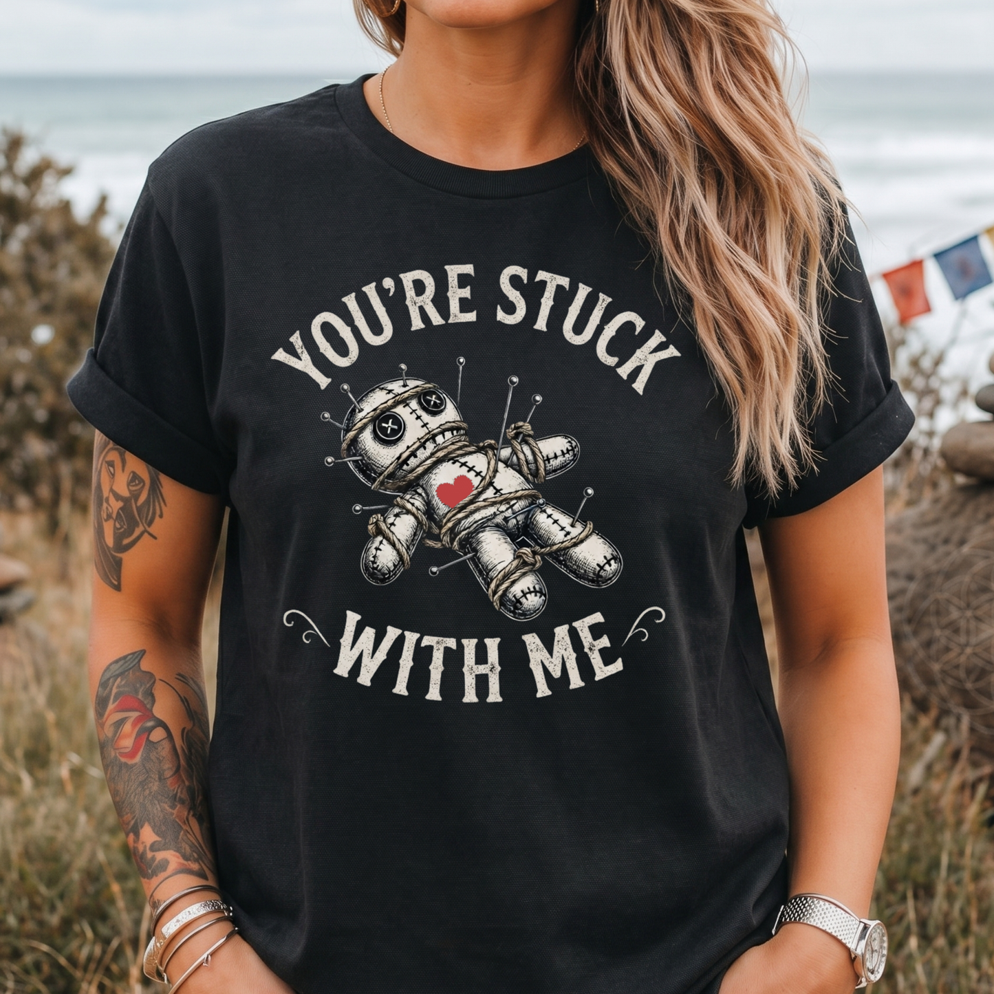 You're Stuck With Me Voodoo T-Shirt