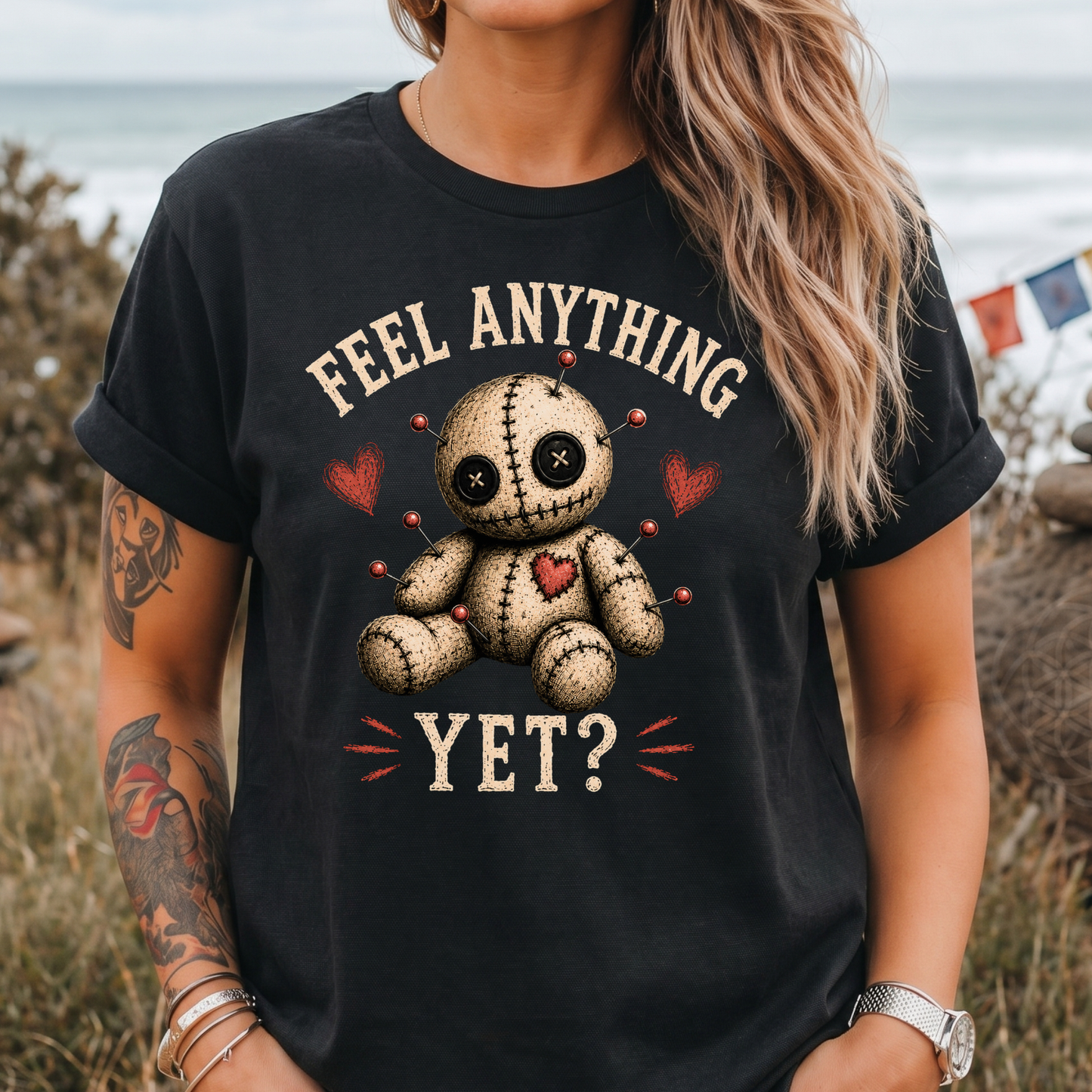 Feel Anything Yet? Voodoo Doll T-Shirt