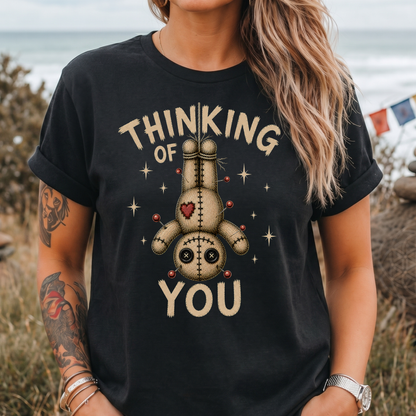 Upside Down Voodoo Doll T‑Shirt