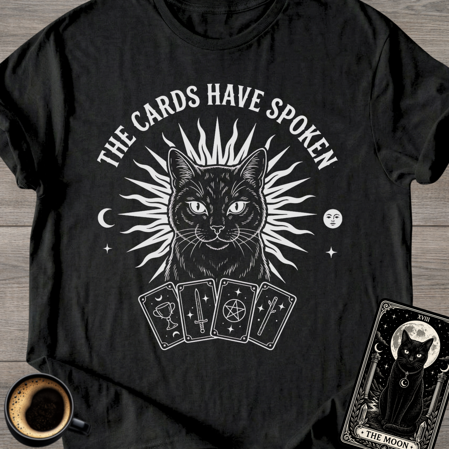 The Cards Have Spoken | Tarot Cat T-Shirt