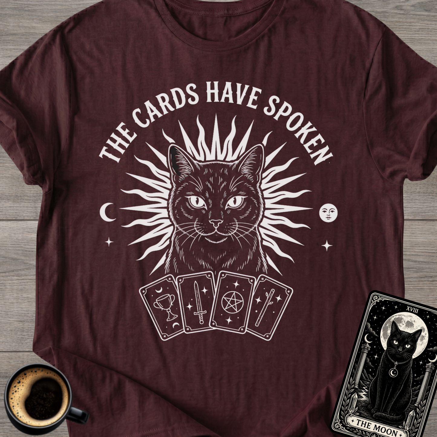 The Cards Have Spoken | Tarot Cat T-Shirt