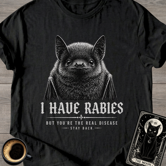 I Have Rabies Bat Graphic T-Shirt