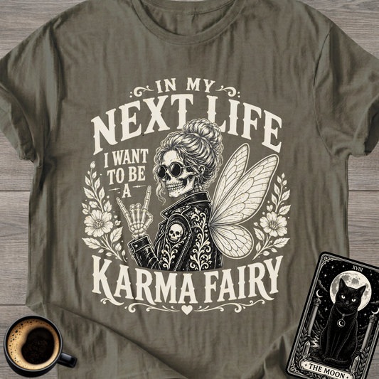 I Want to Be a Karma Fairy Skeleton T-Shirt