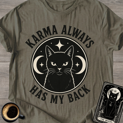 Karma Always Has My Back Cat T-Shirt
