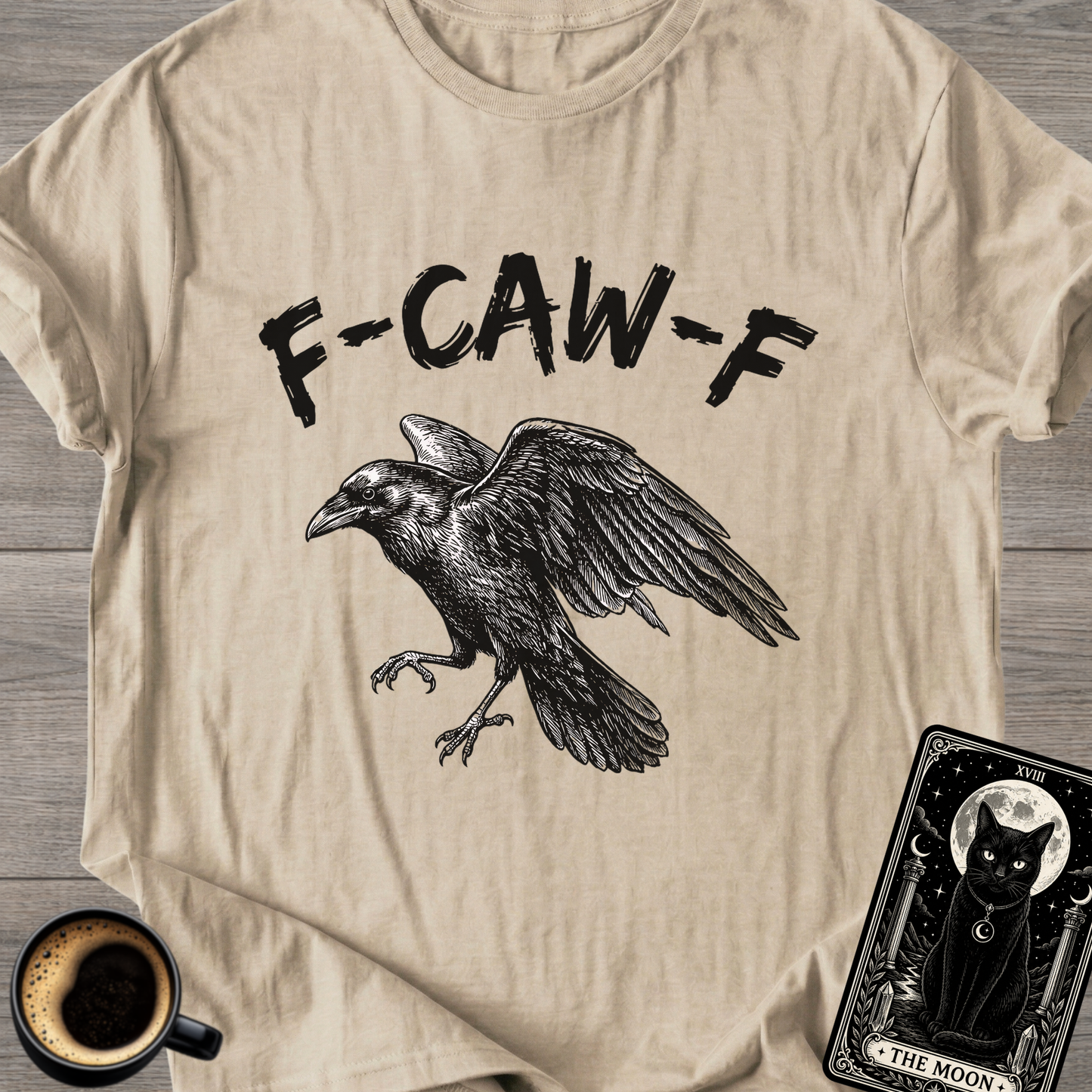 Raven 'F-CAW-F' | Funny T-Shirt