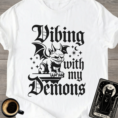 Vibing With My Demons | Gothic T‑Shirt