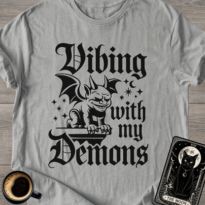Vibing With My Demons | Gothic T‑Shirt