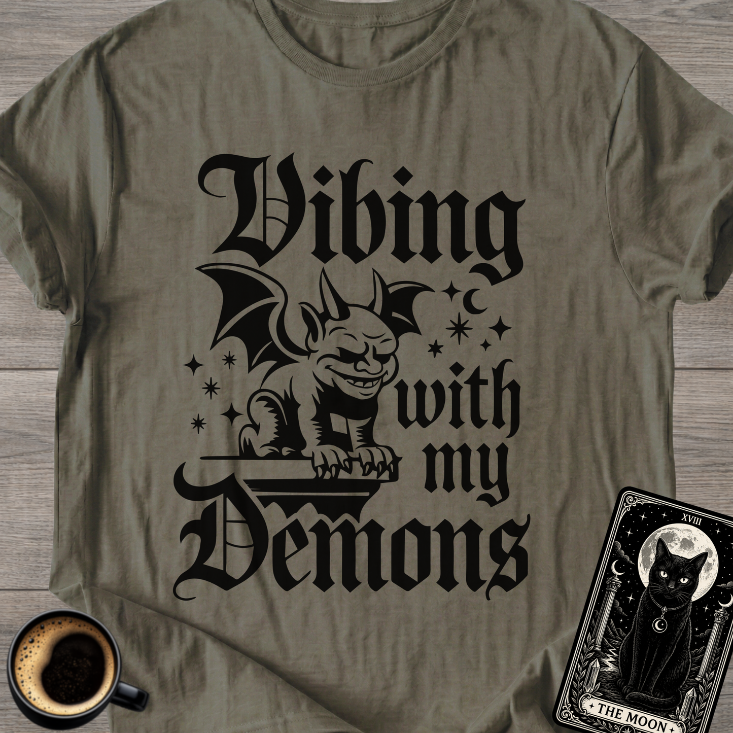 Vibing With My Demons | Gothic T‑Shirt