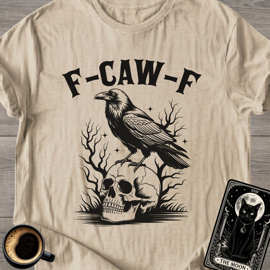 F-CAW-F | Raven on Skull T-Shirt