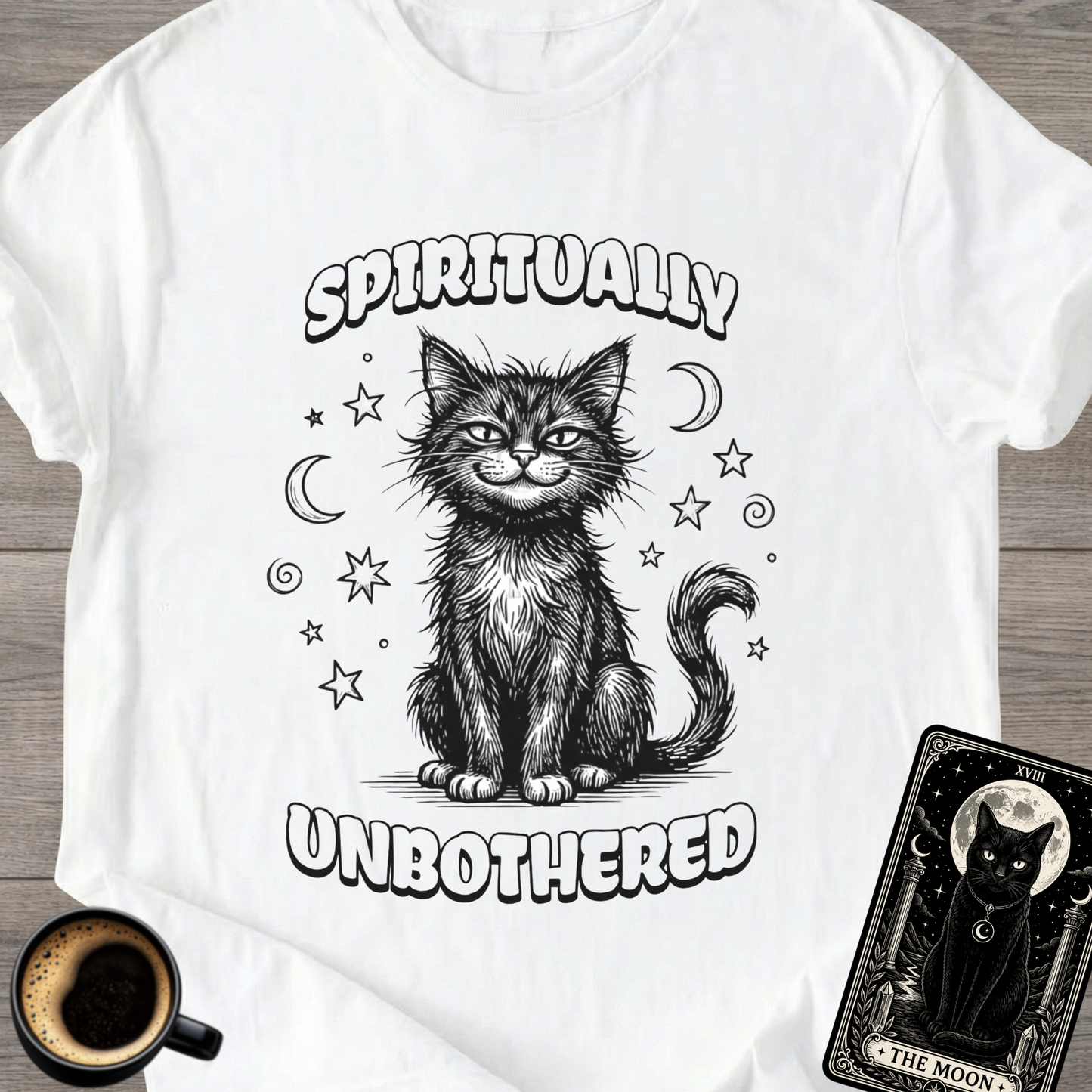 Spiritually Unbothered | Cat T-Shirt
