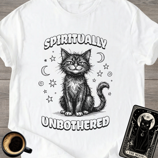 Spiritually Unbothered | Cat T-Shirt