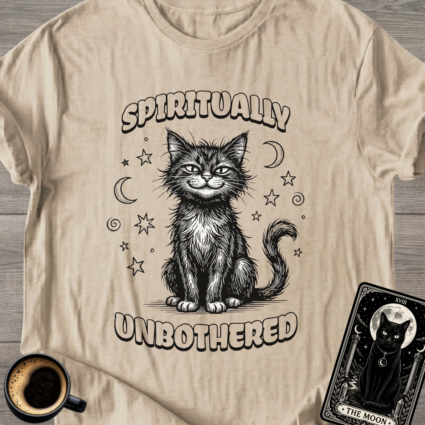 Spiritually Unbothered | Cat T-Shirt