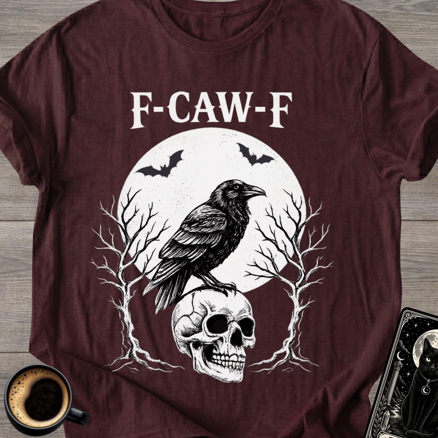 Raven 'F-CAW-F' Humor T-Shirt
