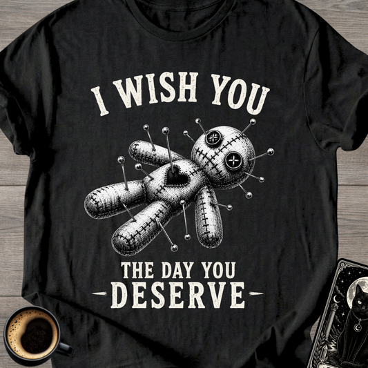 I Wish You Voodoo Doll T‑Shirt
