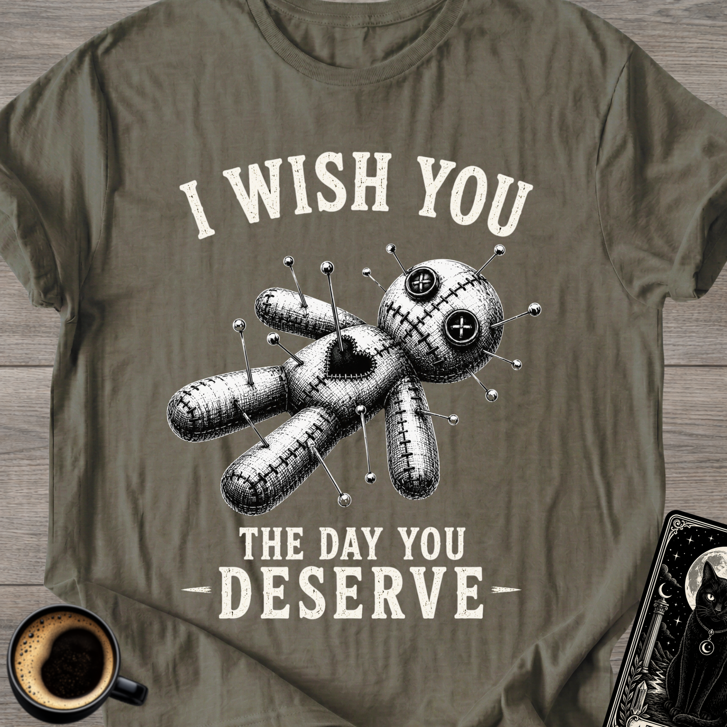 I Wish You Voodoo Doll T‑Shirt