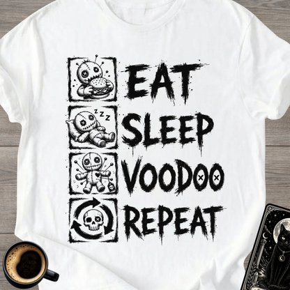 Eat Sleep Voodoo Repeat Funny T-Shirt