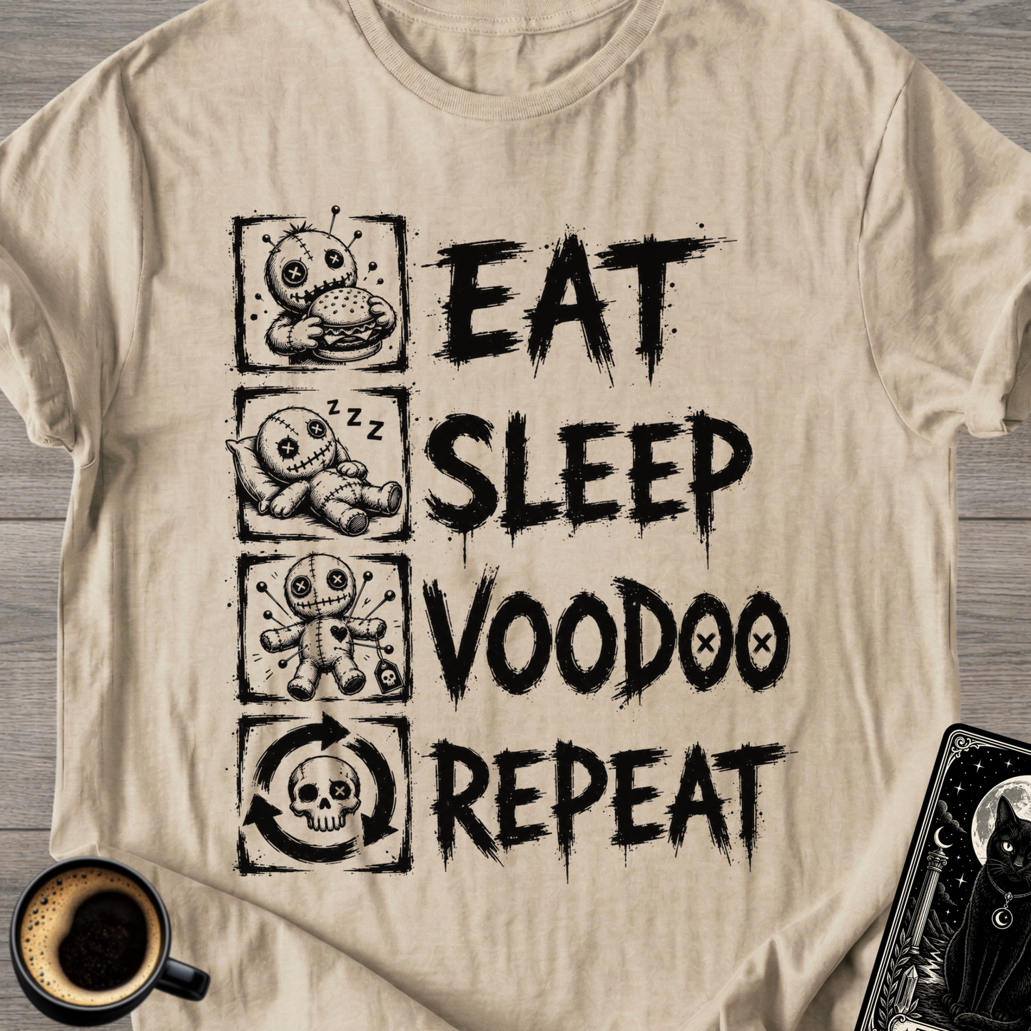 Eat Sleep Voodoo Repeat Funny T-Shirt