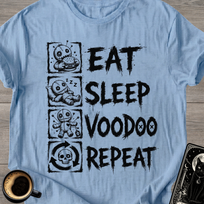Eat Sleep Voodoo Repeat Funny T-Shirt
