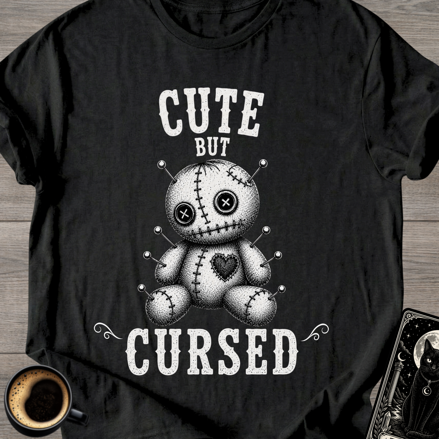 "Cute But Cursed" Voodoo Doll T-Shirt
