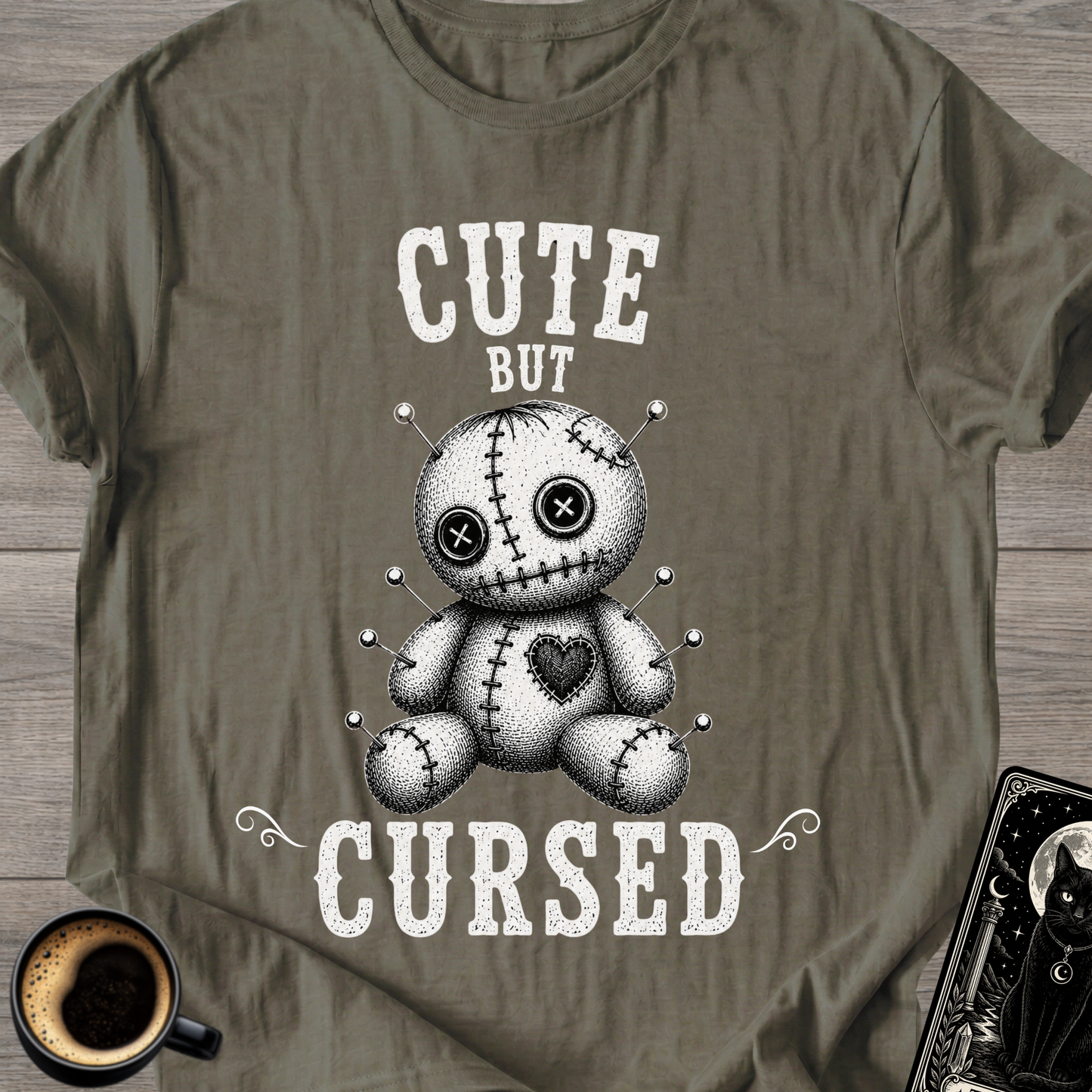 "Cute But Cursed" Voodoo Doll T-Shirt