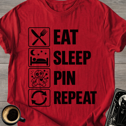Eat . Sleep . Pin . Repeat T‑Shirt