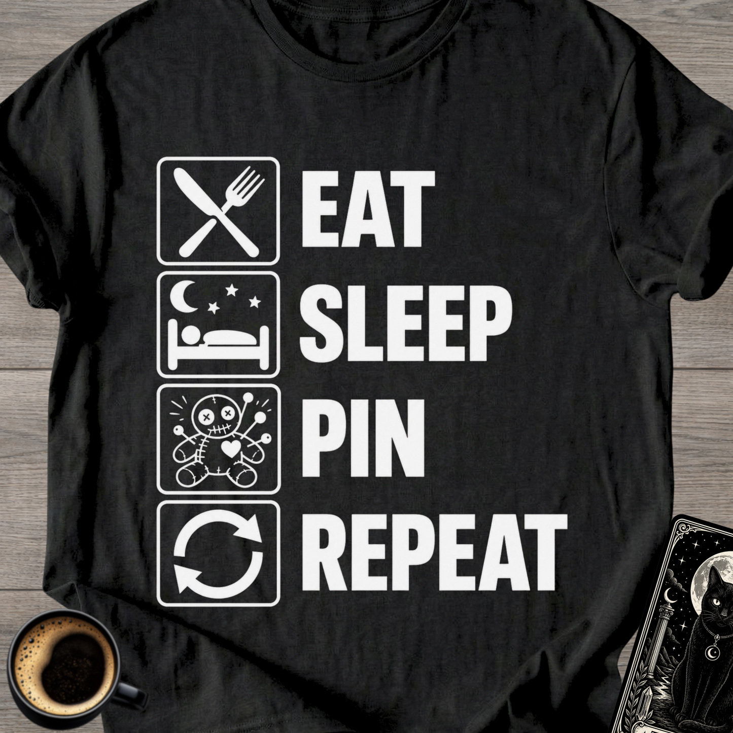Eat Sleep Pin Repeat - T-Shirt