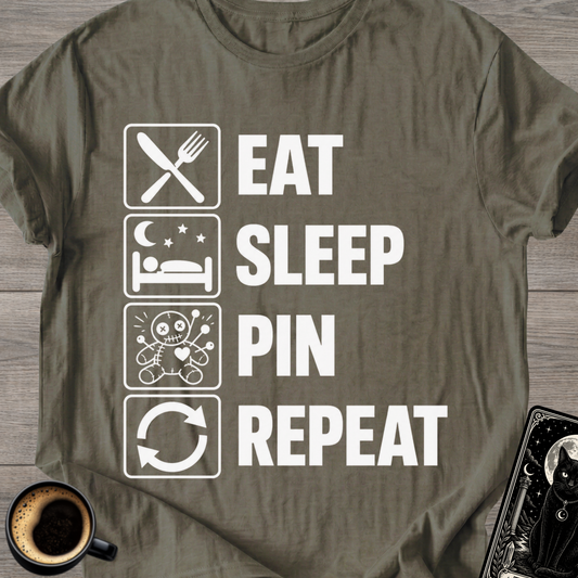 Eat Sleep Pin Repeat - T-Shirt