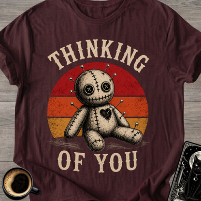 Voodoo Doll "Thinking of You" Humor T-Shirt
