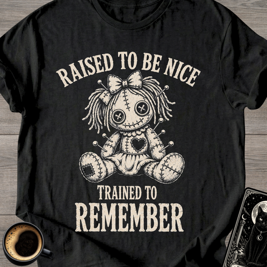Raised to Be Nice Voodoo Doll T-Shirt