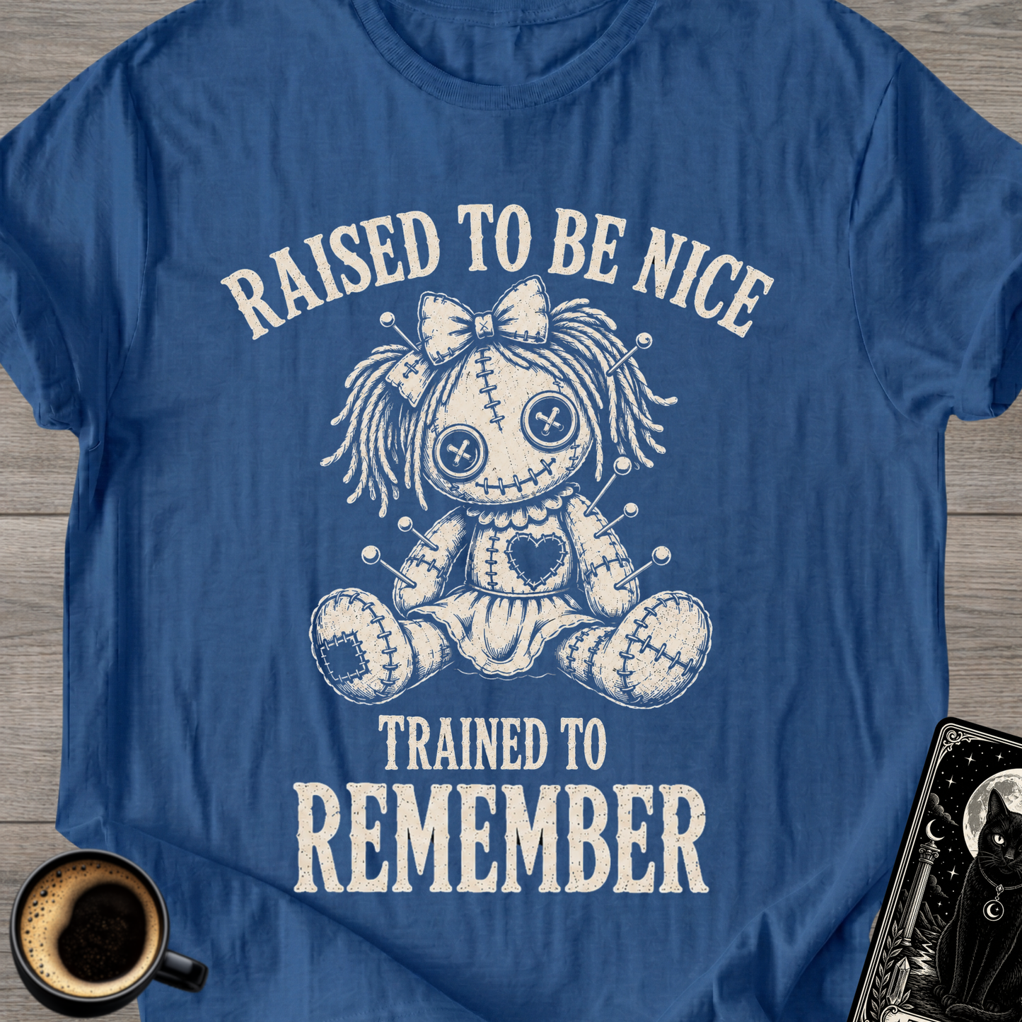 Raised to Be Nice Voodoo Doll T-Shirt