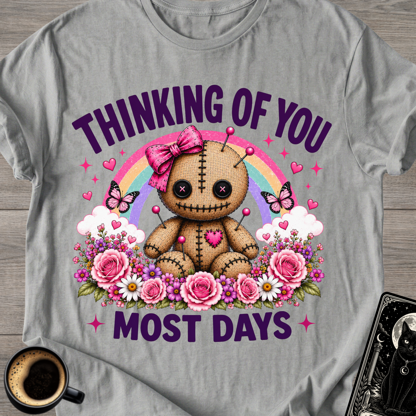 Thinking Of You Cute Voodoo Doll T-Shirt