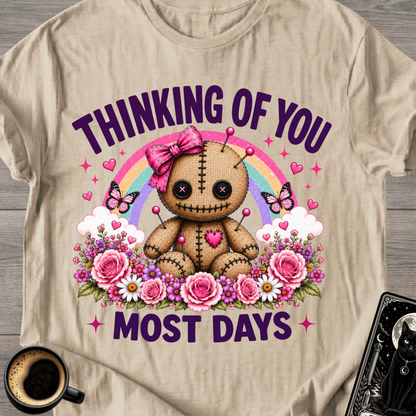 Thinking Of You Cute Voodoo Doll T-Shirt