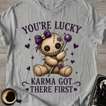 Karma Got There First Cute Voodoo T-Shirt
