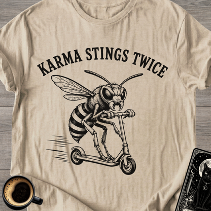 Karma Stings Twice Wasp T-Shirt
