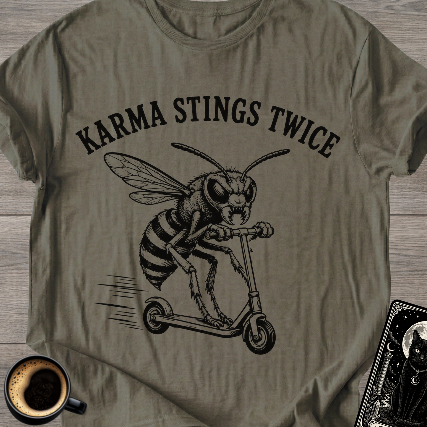Karma Stings Twice Wasp T-Shirt