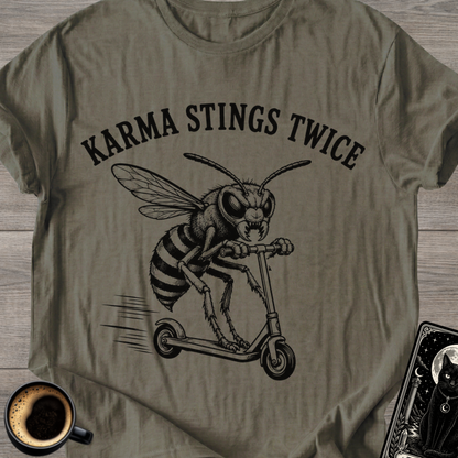 Karma Stings Twice Wasp T-Shirt