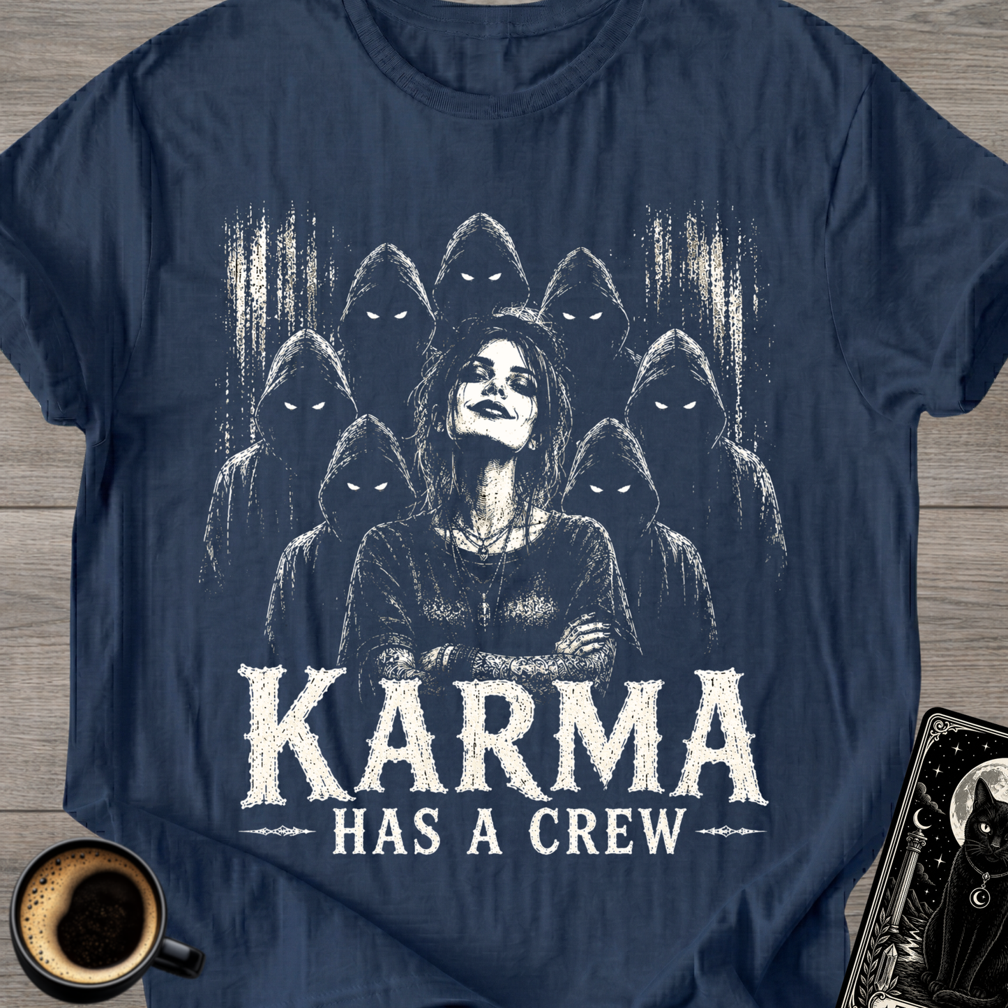 Karma Has a Crew T-Shirt