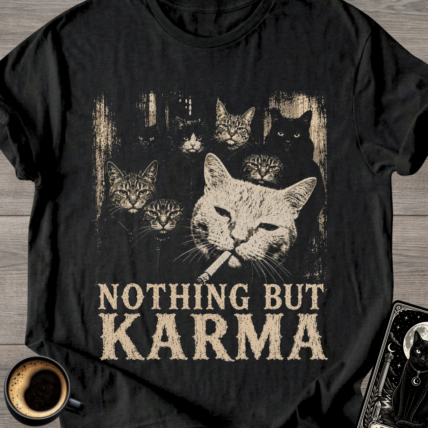 Nothing But Karma Cat T-Shirt