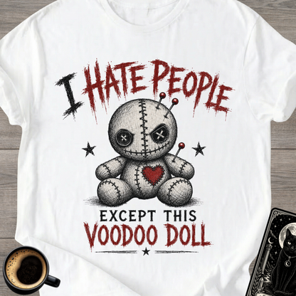 I Hate People Except This Voodoo Doll T‑Shirt