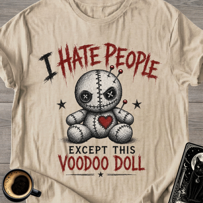 I Hate People Except This Voodoo Doll T‑Shirt