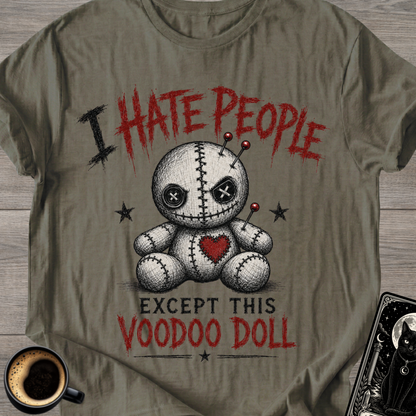 I Hate People Except This Voodoo Doll T‑Shirt