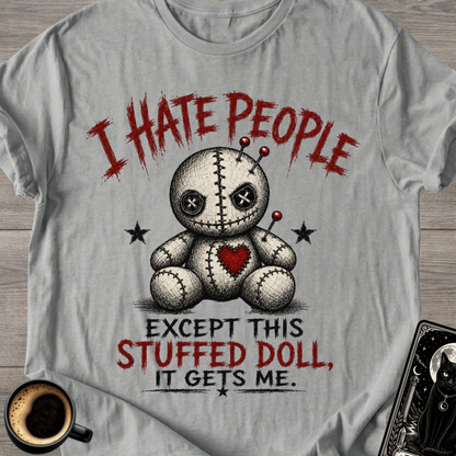 "I Hate People" Voodoo Doll T-Shirt (Except This Stuffed Doll)