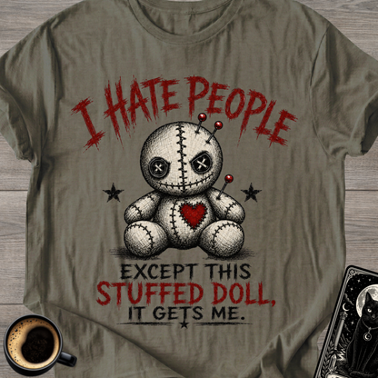 "I Hate People" Voodoo Doll T-Shirt (Except This Stuffed Doll)