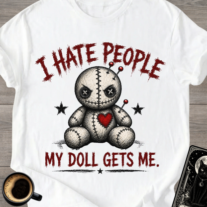 Voodoo Doll "I Hate People" T-Shirt