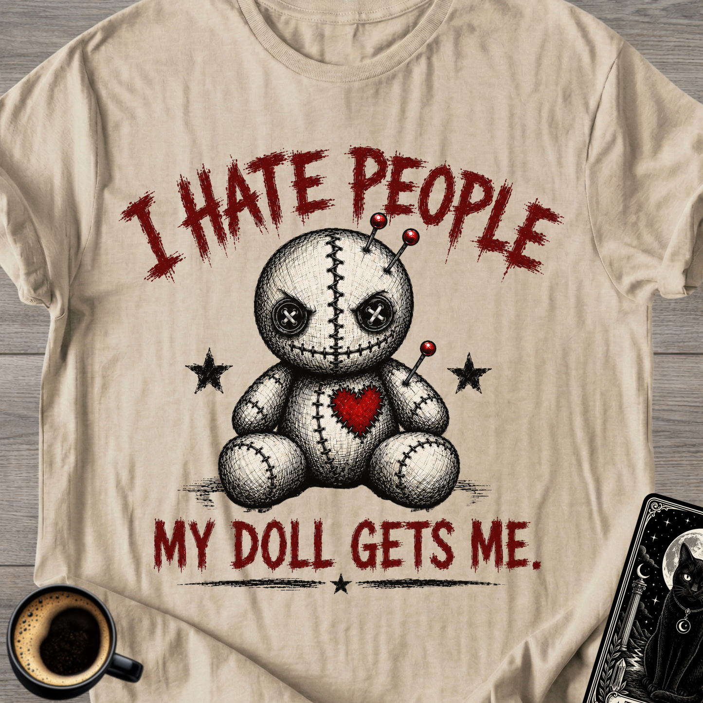Voodoo Doll "I Hate People" T-Shirt