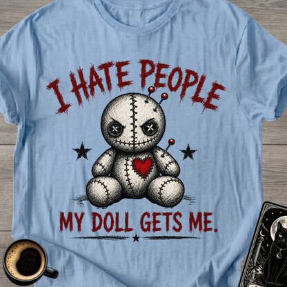 Voodoo Doll "I Hate People" T-Shirt