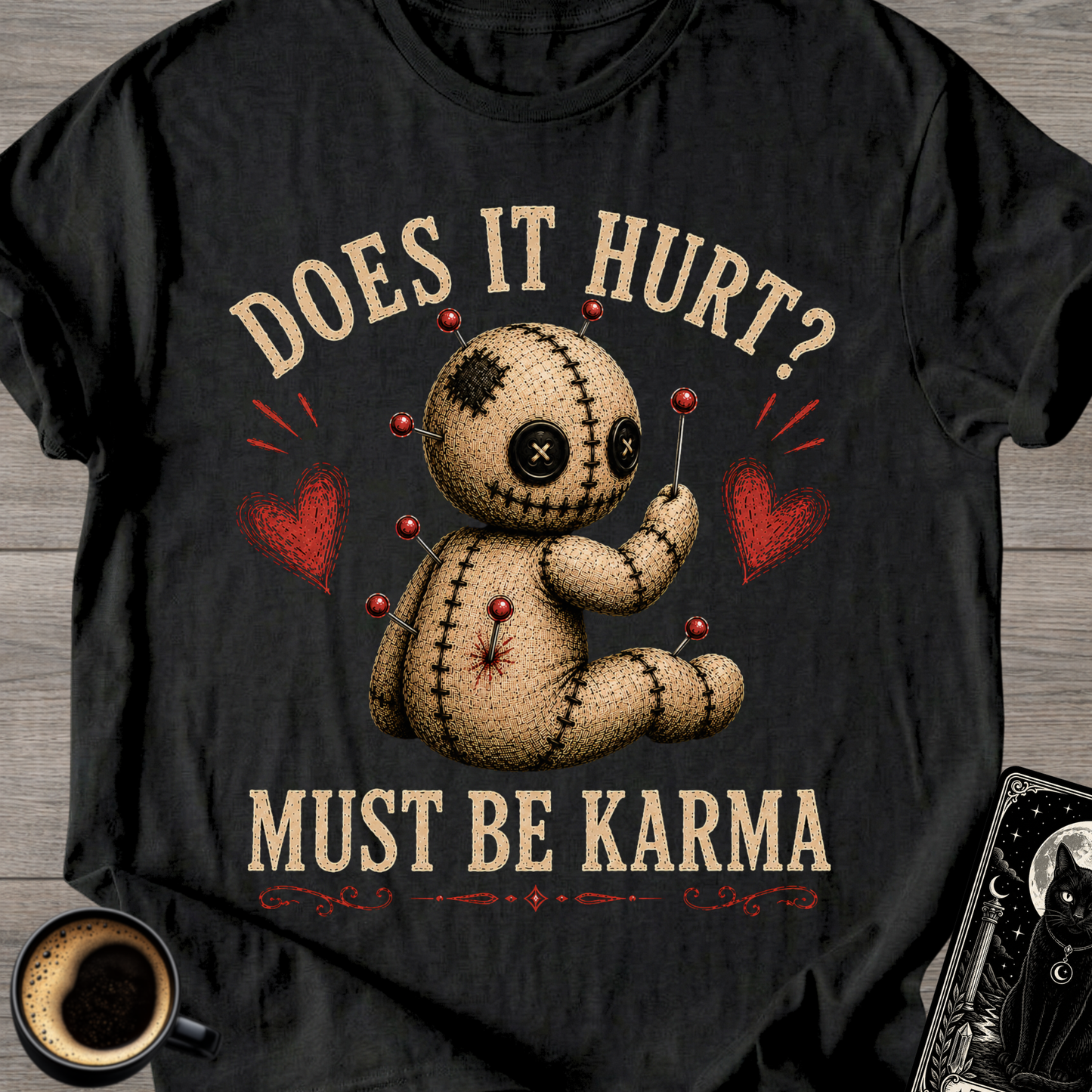 Does It Hurt? Voodoo Doll T-Shirt