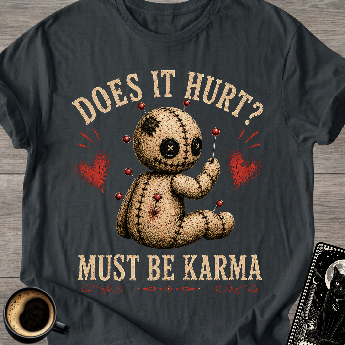 Does It Hurt? Voodoo Doll T-Shirt