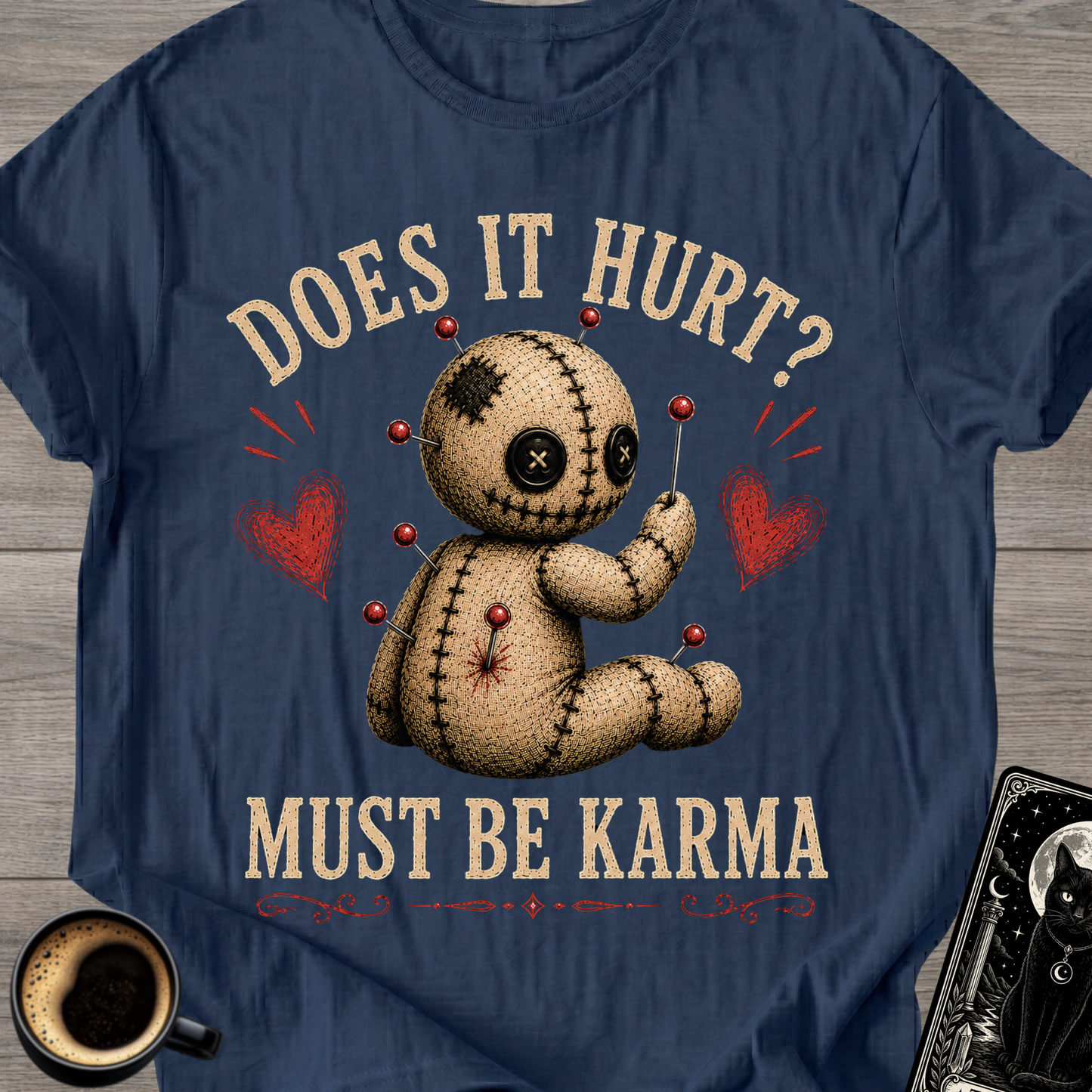 Does It Hurt? Voodoo Doll T-Shirt